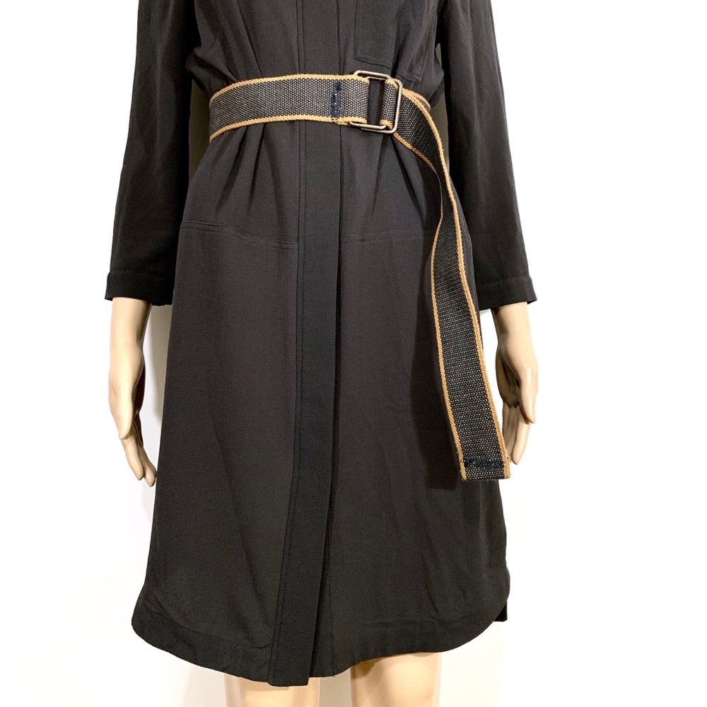 H&M Gray Shirt Dress W/ Belt - Picture 4 of 8
